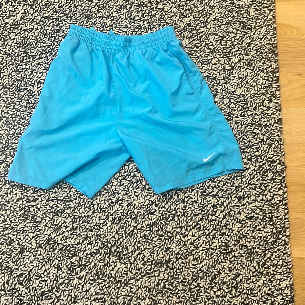 Nike light blue athletic shorts